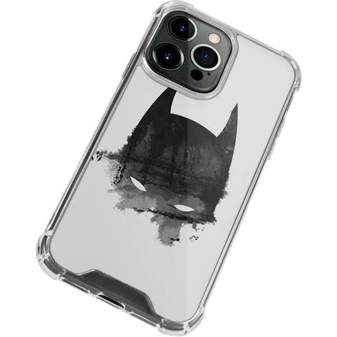 DC Comics Batman Mask Art iPhone 14 Pro Clear Case